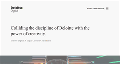 Desktop Screenshot of deloittedigital.com.au